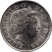 5 Pounds - Elizabeth II 4th portrait; Millennium obverse image