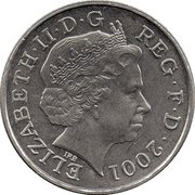 5 Pounds - Elizabeth II 4th portrait; Queen Victoria obverse image