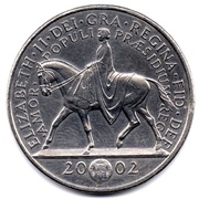 5 Pounds - Elizabeth II Golden Jubilee obverse image