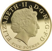 5 Pounds - Elizabeth II Horatio Nelson; Gold Proof obverse image