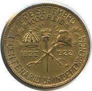 1000 Réis Independence Centennial reverse image