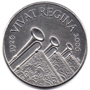 5 Pounds - Elizabeth II 4th portrait; Queen's 80th Birthday, United Kingdom, 2006 reverse image