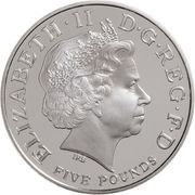 5 Pounds - Elizabeth II Queen's 80th Birthday; Silver Proof obverse image