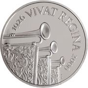 5 Pounds - Elizabeth II Queen's 80th Birthday; Silver Proof, United Kingdom, 2006 reverse image