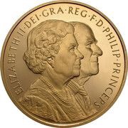 5 Pounds - Elizabeth II Diamond Wedding; Gold Proof obverse image