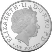 5 Pounds - Elizabeth II Queen Elizabeth I; Platinum Piedfort obverse image