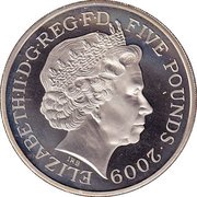 5 Pounds - Elizabeth II 4th portrait; Big Ben obverse image