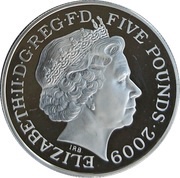 5 Pounds - Elizabeth II Isaac Newton; Silver Proof obverse image