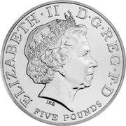 5 Pounds - Elizabeth II 4th portrait; XXX Olympiad, Countdown 2 obverse image