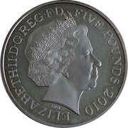 5 Pounds - Elizabeth II 4th portrait; Winston Churchill obverse image