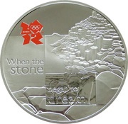 5 Pounds - Elizabeth II Giant's Causeway; Silver Proof, United Kingdom, 2010 reverse image