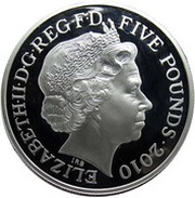 5 Pounds - Elizabeth II Weathervane; Silver Proof obverse image