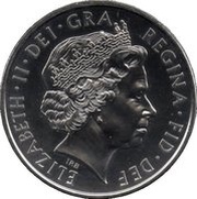 5 Pounds - Elizabeth II 4th portrait; Prince Philip 90th Birthday obverse image
