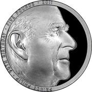 5 Pounds - Elizabeth II Prince Philip 90th Birthday; Silver Proof, United Kingdom, 2011 reverse image