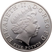 5 Pounds - Elizabeth II XXX Olympiad, Countdown 1; Silver Proof obverse image