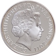 5 Pounds - Elizabeth II Royal Wedding; Silver Proof obverse image