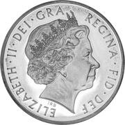 5 Pounds - Elizabeth II Prince Philip 90th Birthday; Platinum Piedfort obverse image