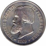 2000 Réis - Pedro II obverse image