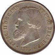 2000 Réis - Pedro II without phrase obverse image