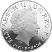 5 Pounds - Elizabeth II Royal Birth; Silver Proof obverse image