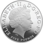 5 Pounds - Elizabeth II Royal Christening; Platinum Piedfort obverse image