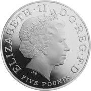 5 Pounds - Elizabeth II Royal Christening; Silver Piedfort obverse image