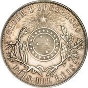 2000 Réis, Brazil, 1891-1897 reverse image