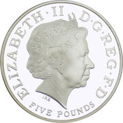 5 Pounds - Elizabeth II Royal Birthday; Silver Proof obverse image