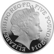 5 Pounds - Elizabeth II Royal Navy; Silver Proof obverse image