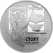 5 Pounds - Elizabeth II Propaganda; Silver Proof, United Kingdom, 2014 reverse image