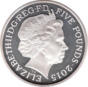 5 Pounds - Elizabeth II Winston Churchill; Silver Proof obverse image