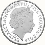 5 Pounds - Elizabeth II Winston Churchill; Silver Piedfort obverse image