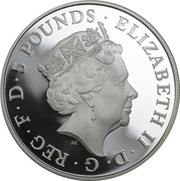 5 Pounds - Elizabeth II Royal Birth; Silver Proof obverse image