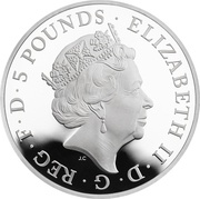 5 Pounds - Elizabeth II Royal Birthday; Silver Proof obverse image