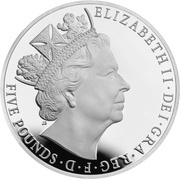 5 Pounds - Elizabeth II Longest Reign; Silver Piedfort obverse image