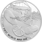 5 Pounds - Elizabeth II Submarines; Silver Proof, United Kingdom, 2015 reverse image