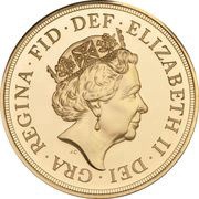 5 Sovereigns - Elizabeth II 5th portrait obverse image