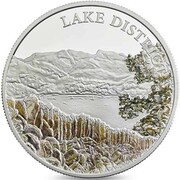 5 Pounds - Elizabeth II Lake District; Silver Proof, United Kingdom, 2016 reverse image