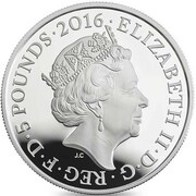 5 Pounds - Elizabeth II Snowdonia; Silver Proof obverse image