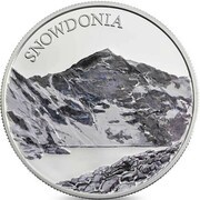5 Pounds - Elizabeth II Snowdonia; Silver Proof, United Kingdom, 2016 reverse image