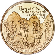 5 Pounds - Elizabeth II Poetry and Language; Gold Proof, United Kingdom, 2016 reverse image