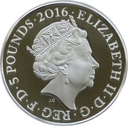 5 Pounds - Elizabeth II Poetry and Language; Silver Proof obverse image