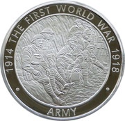 5 Pounds - Elizabeth II Army; Silver Proof, United Kingdom, 2016 reverse image