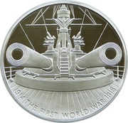 5 Pounds - Elizabeth II Dreadnought; Silver Proof, United Kingdom, 2016 reverse image