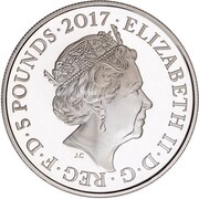5 Pounds - Elizabeth II Downing Street; Silver Proof obverse image
