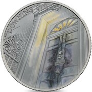 5 Pounds - Elizabeth II Downing Street; Silver Proof, United Kingdom, 2017 reverse image