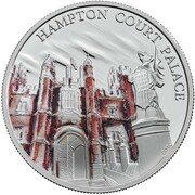 5 Pounds - Elizabeth II Hampton Court Palace; Silver Proof, United Kingdom, 2017 reverse image