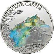 5 Pounds - Elizabeth II Edinburgh Castle; Silver Proof, United Kingdom, 2017 reverse image