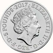 5 Pounds - Elizabeth II 5th portrait; Prince Philip obverse image