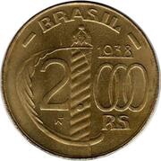 2000 Réis 24-sided planchet obverse image